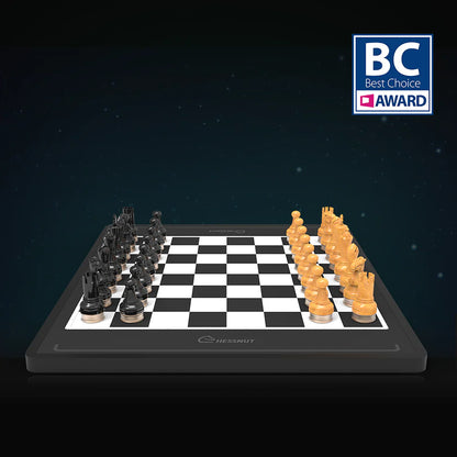 AI Robotic Chessboard with Wooden Pieces